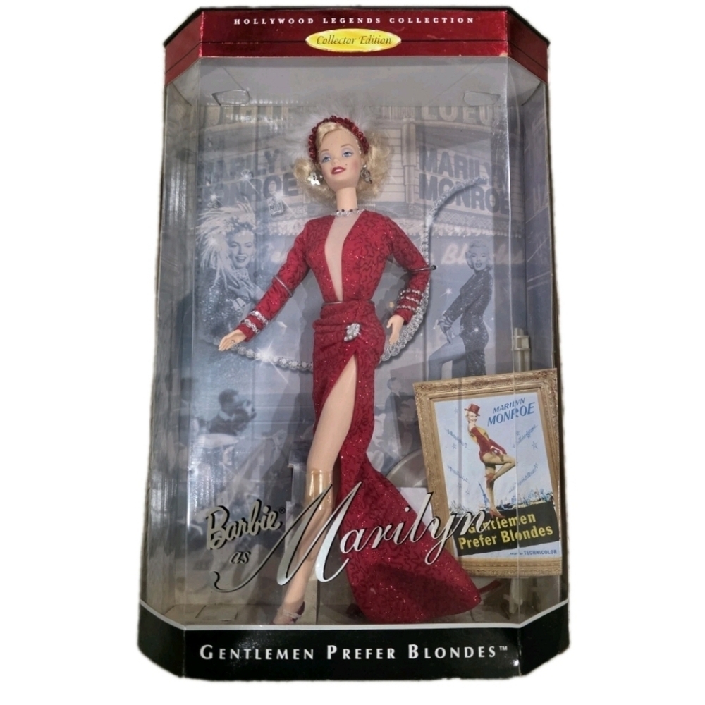 Barbie as Marilyn Monroe Gentlemen Prefer Blondes Doll Mattel 1997 17451 Barbie